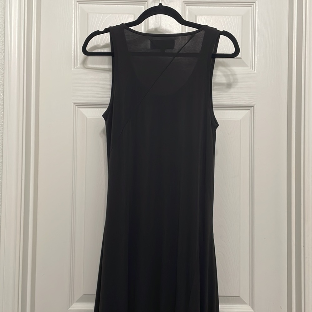 Textile Elizabeth and‎ James Black Sleeveless Elle Long Maxi Dress SM Scoop Neck - Picture 6 of 7